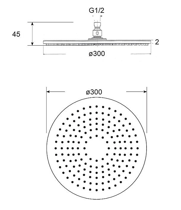 Верхний душ Migliore RIMINI 29660 хром купить в интернет-магазине сантехники Sanbest
