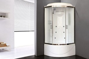 Душевая кабина Royal Bath RB90BK2-M-CH 90x90 профиль хром/стекло матовое купить в интернет-магазине Sanbest