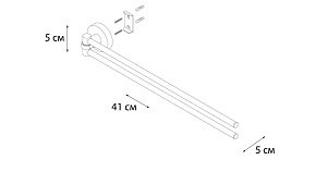 Полотенцедержатель FIXSEN MODERN FX-51502A купить в интернет-магазине сантехники Sanbest