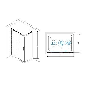 Душевая система RGW Shower Panels SP-6143-01 50140801-01 хром купить в интернет-магазине сантехники Sanbest
