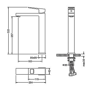 Смеситель для раковины Timo Briana 7111/03F купить в интернет-магазине сантехники Sanbest