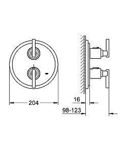 Смеситель для душа Grohe Atrio 19399 000 купить в интернет-магазине сантехники Sanbest