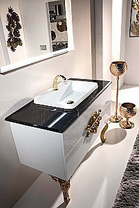 Тумба с раковиной Armadi Art Neoart 80 со столешницей белая для ванной в интернет-магазине Sanbest