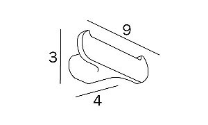 Крючок Inda Mito A2020BNE черный  купить в интернет-магазине сантехники Sanbest