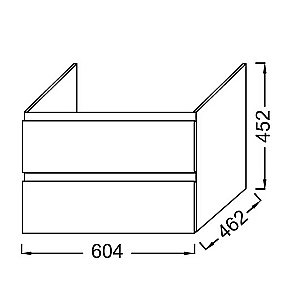 Тумба с раковиной Jacob Delafon Madeleine 60 серый матовый для ванной в интернет-магазине Sanbest