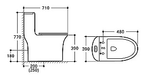 Инсталляция для унитаза Azario AZ-8010-1000 купить в интернет-магазине сантехники Sanbest