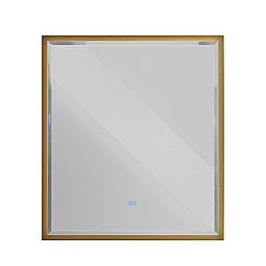 Зеркало Cezares INTERNI 80х90 CZR-SPC-INT-800-900-LED-TCH-WARM-BORO брашированное золото в ванную от интернет-магазине сантехники Sanbest
