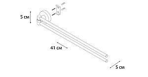 Полотенцедержатель FIXSEN MODERN FX-51502A купить в интернет-магазине сантехники Sanbest