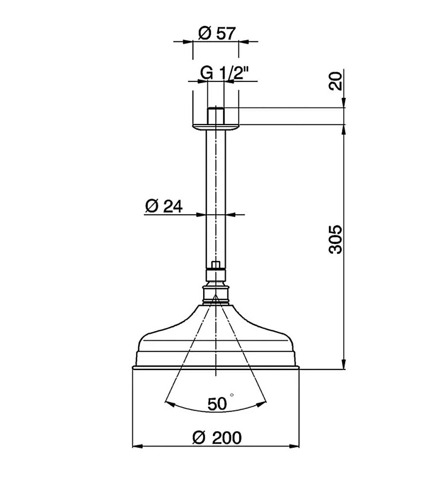 Верхний душ Cisal Shower DS01326021 купить в интернет-магазине сантехники Sanbest