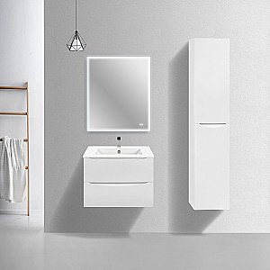 Тумба с раковиной Vincea Mia Slim 700 G.White для ванной в интернет-магазине Sanbest