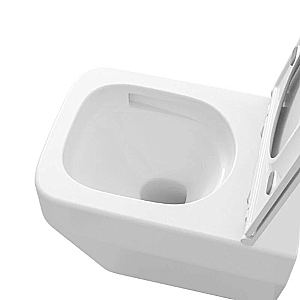 Унитаз подвесной Grossman GR-4410SQ белый, безободковый, с крышкой микролифт, слив торнадо купить в интернет-магазине Sanbest