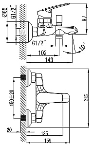 Инсталляция для унитаза Azario AZ-8010-1000 купить в интернет-магазине сантехники Sanbest