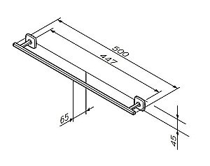 Полотенцедержатель AM.PM Gem A90346400 купить в интернет-магазине сантехники Sanbest