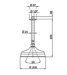 Верхний душ Cisal Shower DS01326021 купить в интернет-магазине сантехники Sanbest