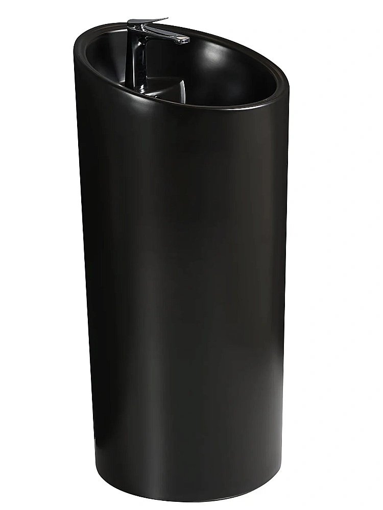 Раковина напольная WeltWasser Leerbach 10000013341 черная матовая купить в интернет-магазине Sanbest