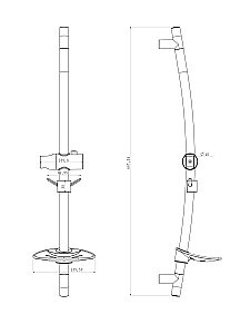 Душевая штанга Lemark LM8064C купить в интернет-магазине сантехники Sanbest