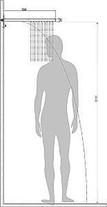 Верхний душ Bossini Manhattan I00570.073 черный купить в интернет-магазине сантехники Sanbest