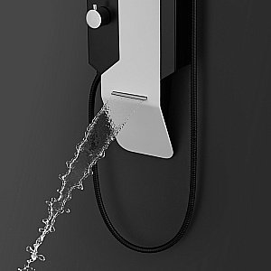 Душевая панель Black&White Gravity GR028 черная/белый купить в интернет-магазине сантехники Sanbest