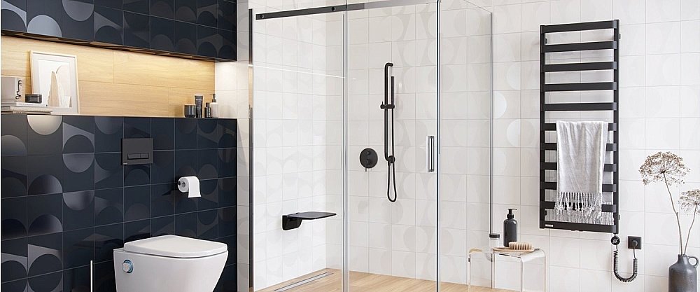 Поручень Excellent Hendi 75 черный купить в интернет-магазине сантехники Sanbest