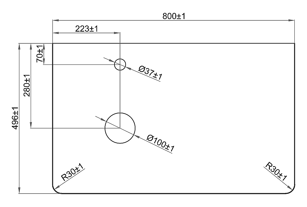 Столешница Brevita Палисандро 80 PA01-80 серая для ванной в интернет-магазине сантехники Sanbest