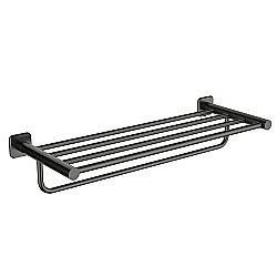 Полотенцедержатель с полкой WONZON & WOGHAND, Темный графит (WW-V1901-GM) купить в интернет-магазине сантехники Sanbest