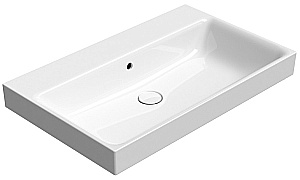 Раковина GSI NUBES 80 9622011 белая глянцевая купить в интернет-магазине Sanbest