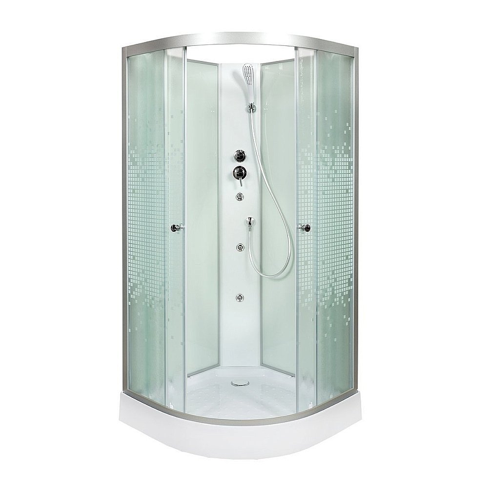 Душевая кабина DTO L 901 N  100х100 с гидромассажем купить в интернет-магазине Sanbest