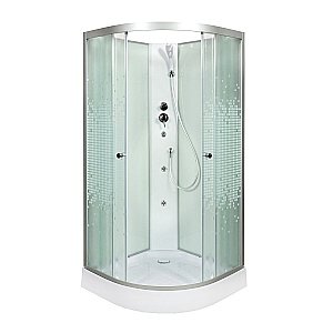 Душевая кабина DTO L 901 N  100х100 с гидромассажем купить в интернет-магазине Sanbest