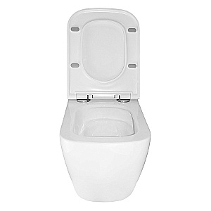 Унитаз подвесной Azario Legenda AZ-2305-AS белый, безободковый, с крышкой микролифт, слив торнадо купить в интернет-магазине Sanbest