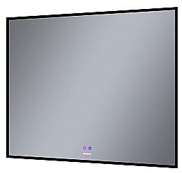 Зеркало Grossman Pragma-норма Black 90x80 1890802 черное в ванную от интернет-магазине сантехники Sanbest