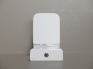 Унитаз напольный Ceramica Nova Cubic CN1803T-B/CN1803T-T белый, безободковый, с крышкой микролифт, слив торнадо купить в интернет-магазине Sanbest