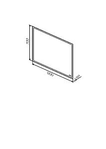 Зеркало AM.PM Gem 80 в ванную от интернет-магазине сантехники Sanbest