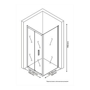 Душевой уголок BERGES LEGOS LS-4 100х80 прозрачное стекло/профиль хром купить в интернет-магазине Sanbest