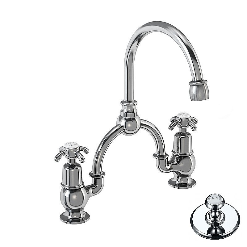 Смеситель для раковины Burlington AN28-QT+W9 купить в интернет-магазине сантехники Sanbest