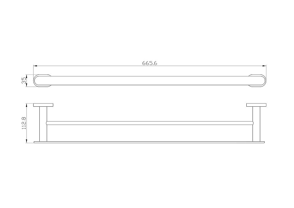 Полотенцедержатель двойной WONZON & WOGHAND FIRST, Хром (WW-8411) купить в интернет-магазине сантехники Sanbest