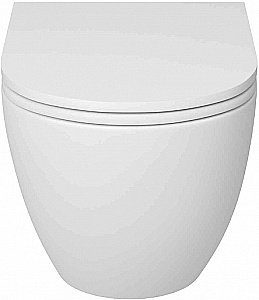 Унитаз подвесной Grossman TORNADO GR-4455MSQ безободковый, с крышкой микролифт, слив-торнадо, белый матовый купить в интернет-магазине Sanbest