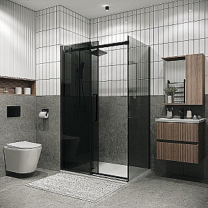 Душевой уголок Grossman Classic 160х90 120.K33.04.1690.21.10 стекло тонированное/профиль черный матовый купить в интернет-магазине Sanbest