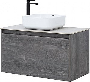 Тумба с раковиной Aquanet Nova Lite 90 дуб рошелье (1 ящик) для ванной в интернет-магазине Sanbest