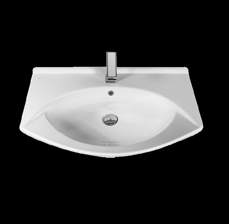 Тумба с раковиной подвесная Misty Джулия 85 зеленая для ванной в интернет-магазине Sanbest