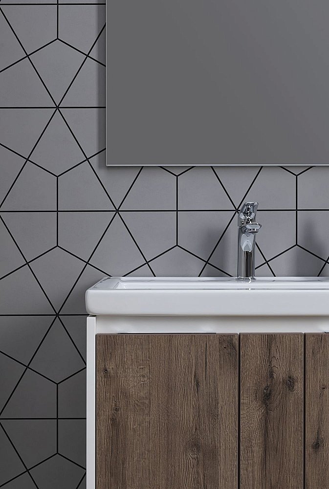 Зеркало Aquanet Lino 253906 70 белый матовый в ванную от интернет-магазине сантехники Sanbest