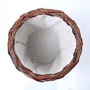 Корзина для белья WasserKRAFT Bever 240 WB-240-L темно-коричневый купить в интернет-магазине сантехники Sanbest