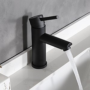 Смеситель для раковины Gid Berlin SS080-BM-K черный матовый купить в интернет-магазине сантехники Sanbest