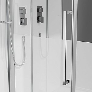 Душевая кабина Black&White Galaxy G8890 160х85 889000 стекло прозрачное/прфиль хром купить в интернет-магазине Sanbest