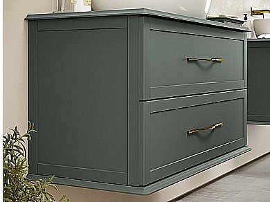 Тумба с раковиной Cezares TIFFANY 100 Verde opaco для ванной в интернет-магазине Sanbest