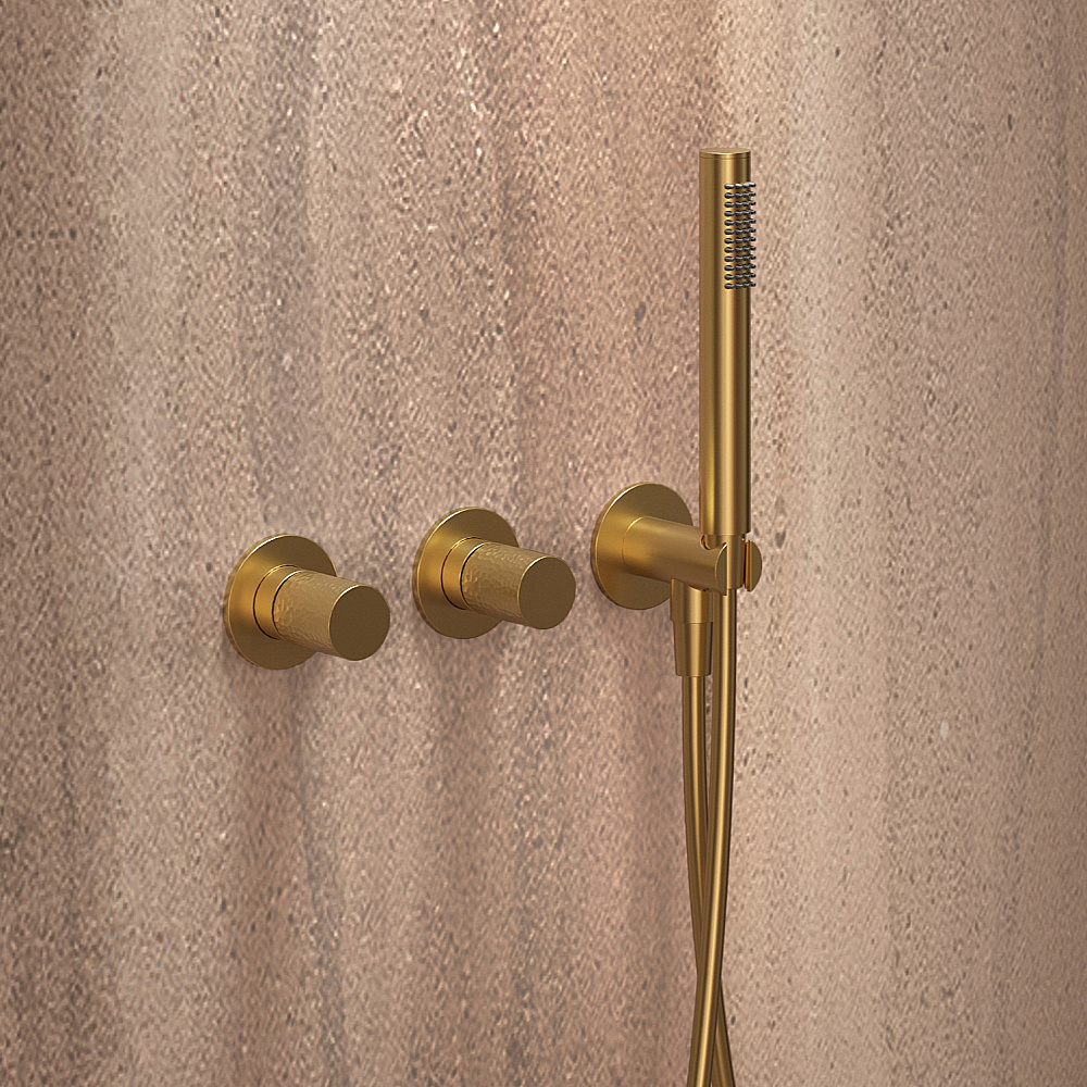 Душевая система Vincea Aura VSFW-6AU1BG брашированное золото купить в интернет-магазине сантехники Sanbest