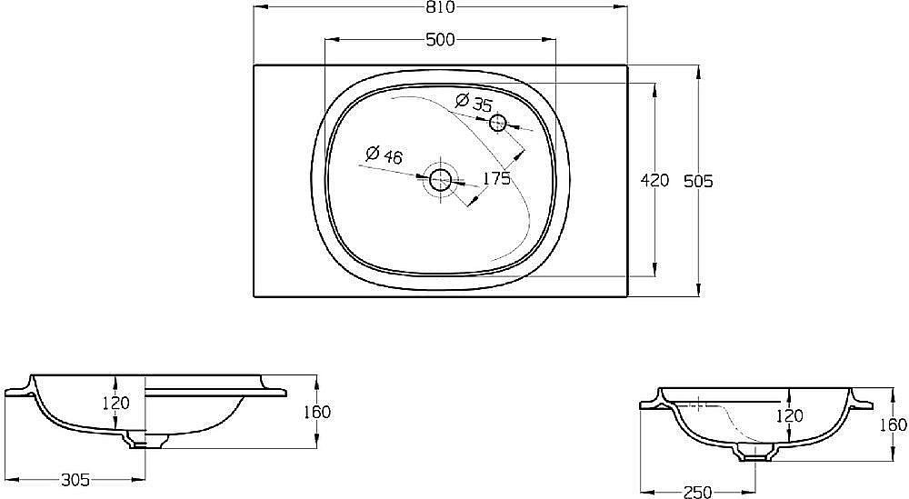 Раковина мебельная Roca Beyond 81 3270BB000 белая купить в интернет-магазине Sanbest