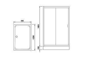 Душевой угол Royal Bath RB HPS-C-CH 120х90 купить в интернет-магазине Sanbest