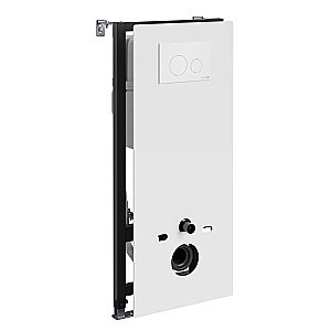 Инсталляция для унитаза WasserKraft Abens 20TLT.010.ME.WH.WM02 белая панель/кнопка белая матовая купить в интернет-магазине сантехники Sanbest