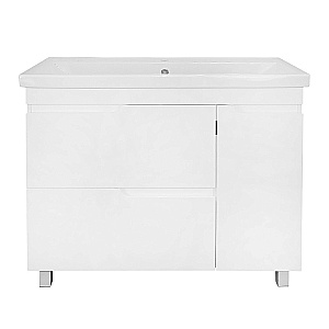 Тумба с раковиной Azario KANTRI 100/2Н CS00097259 белая для ванной в интернет-магазине Sanbest