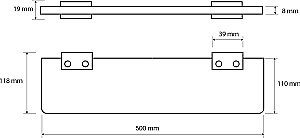 Полка Bemeta VIA 135002352 50 хром купить в интернет-магазине сантехники Sanbest
